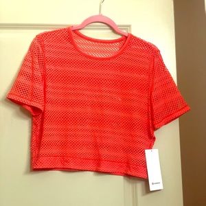 Lululemon mesh crop top